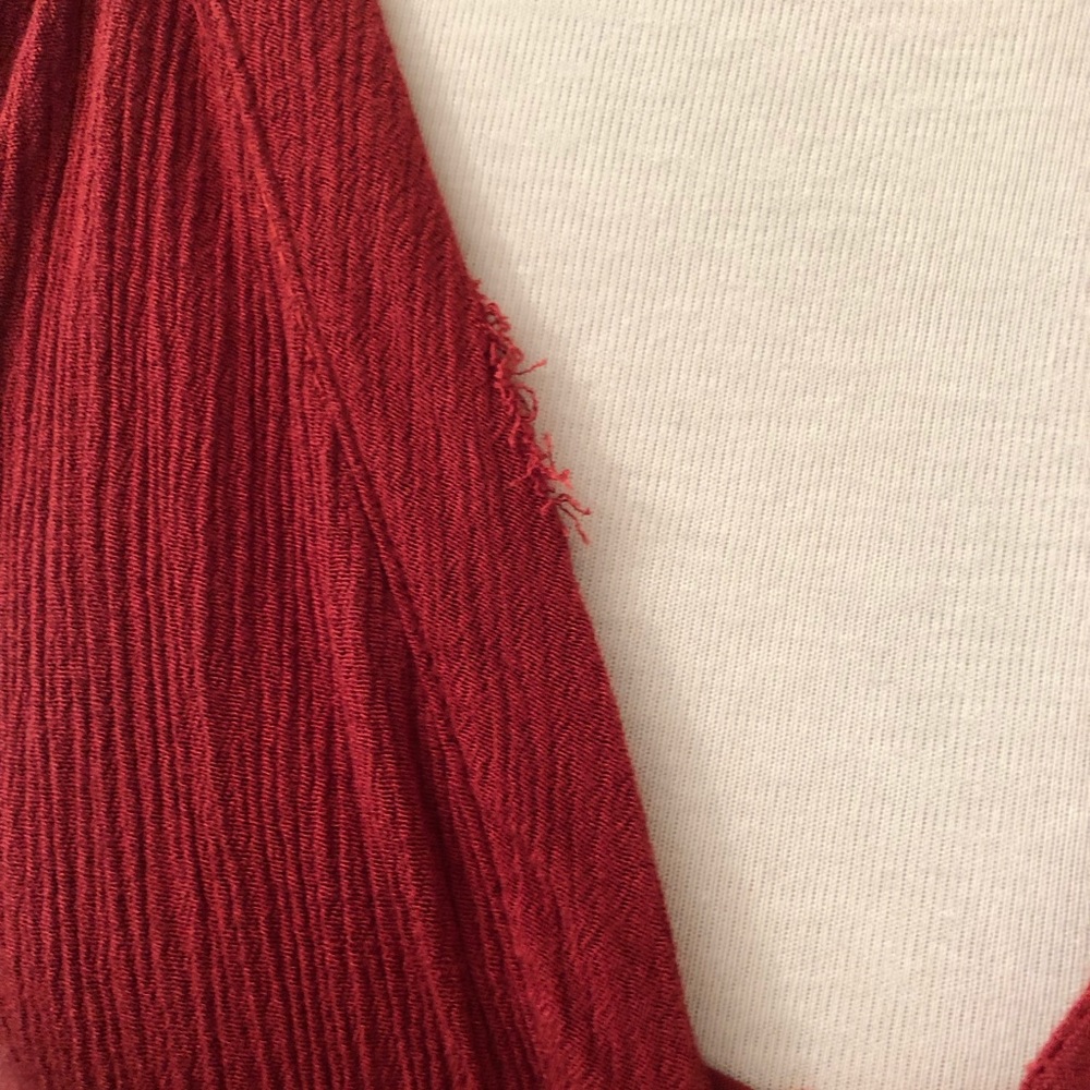 Free People Rust Lace Long Sleeve Dress - Picture 4 of 8